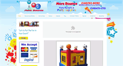 Desktop Screenshot of morebounceinflatables.com